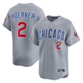 Arlishia C.Cubs #2 Nico Hoerner Player Gray Road Limited Home Stitched Jerseys
