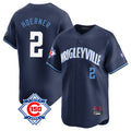 Arlishia C.Cubs #2 Nico Hoerner Player Navy City Connect 150th Anniversary Limited Home Stitched Jerseys