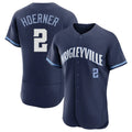 Arlishia C.Cubs #2 Nico Hoerner Player Navy City Connect Limited Elite Home Stitched Jerseys