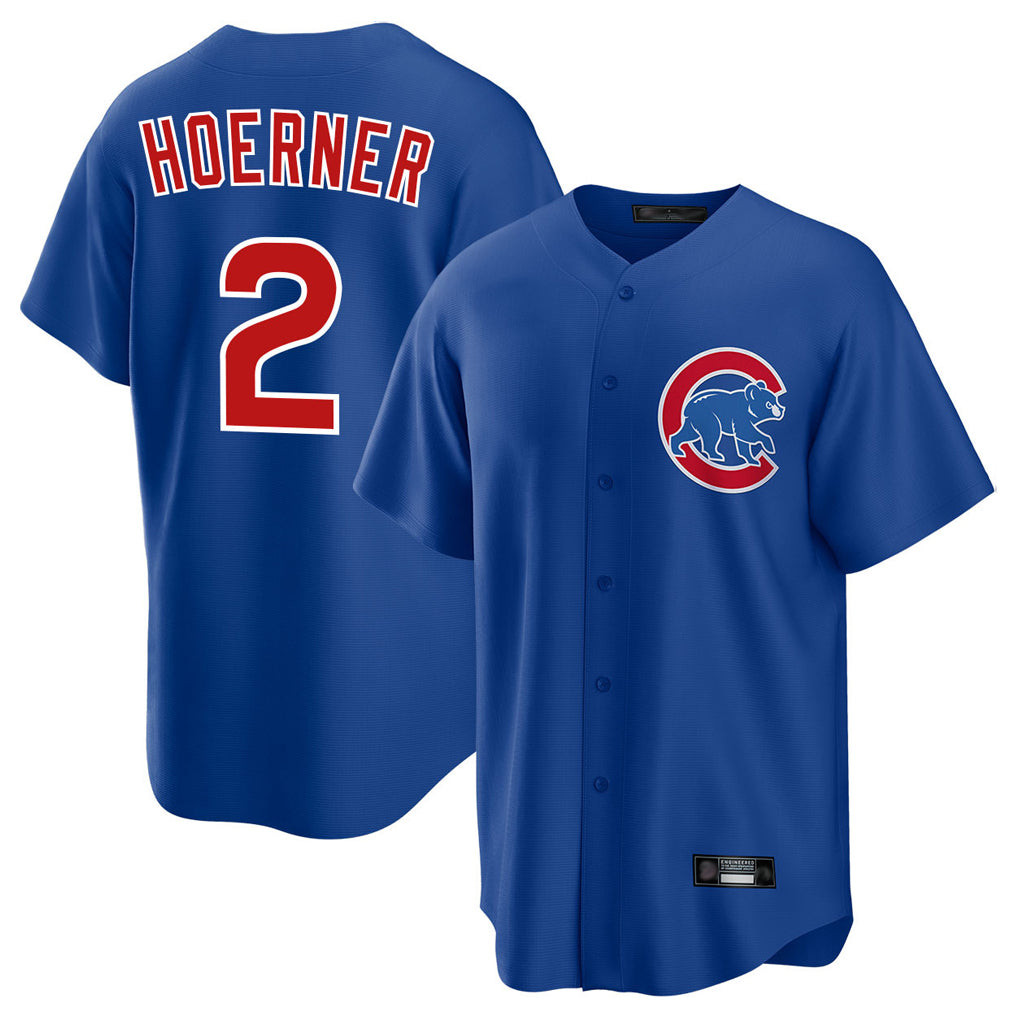 Arlishia C.Cubs #2 Nico Hoerner Player Royal Home Game Stitched Jerseys