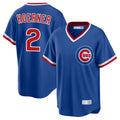 Arlishia C.Cubs #2 Nico Hoerner Player Royal T-shirt Cooperstown Collection Limited Stitched Jerseys