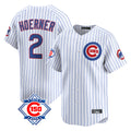 Arlishia C.Cubs #2 Nico Hoerner Player White 150th Anniversary Limited Home Game Stitched Jerseys