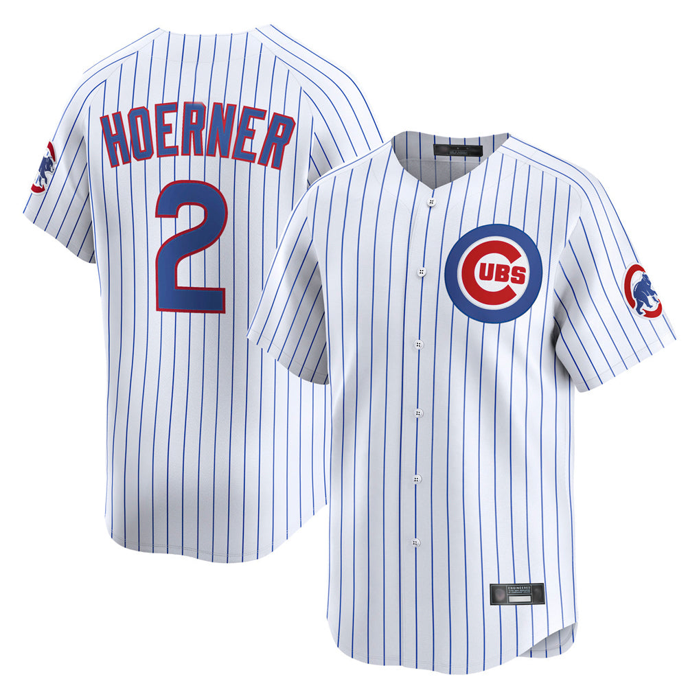 Arlishia C.Cubs #2 Nico Hoerner Player White Limited Home Game Stitched Jerseys