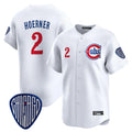 Arlishia C.Cubs #2 Nico Hoerner Player White Vapor Premier Limited Home Stitched Jerseys