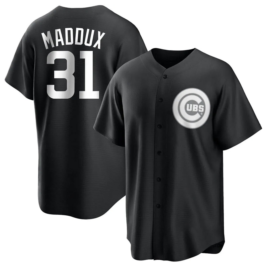 Arlishia C.Cubs #31 Greg Maddux Player Black Game Stitched Jerseys