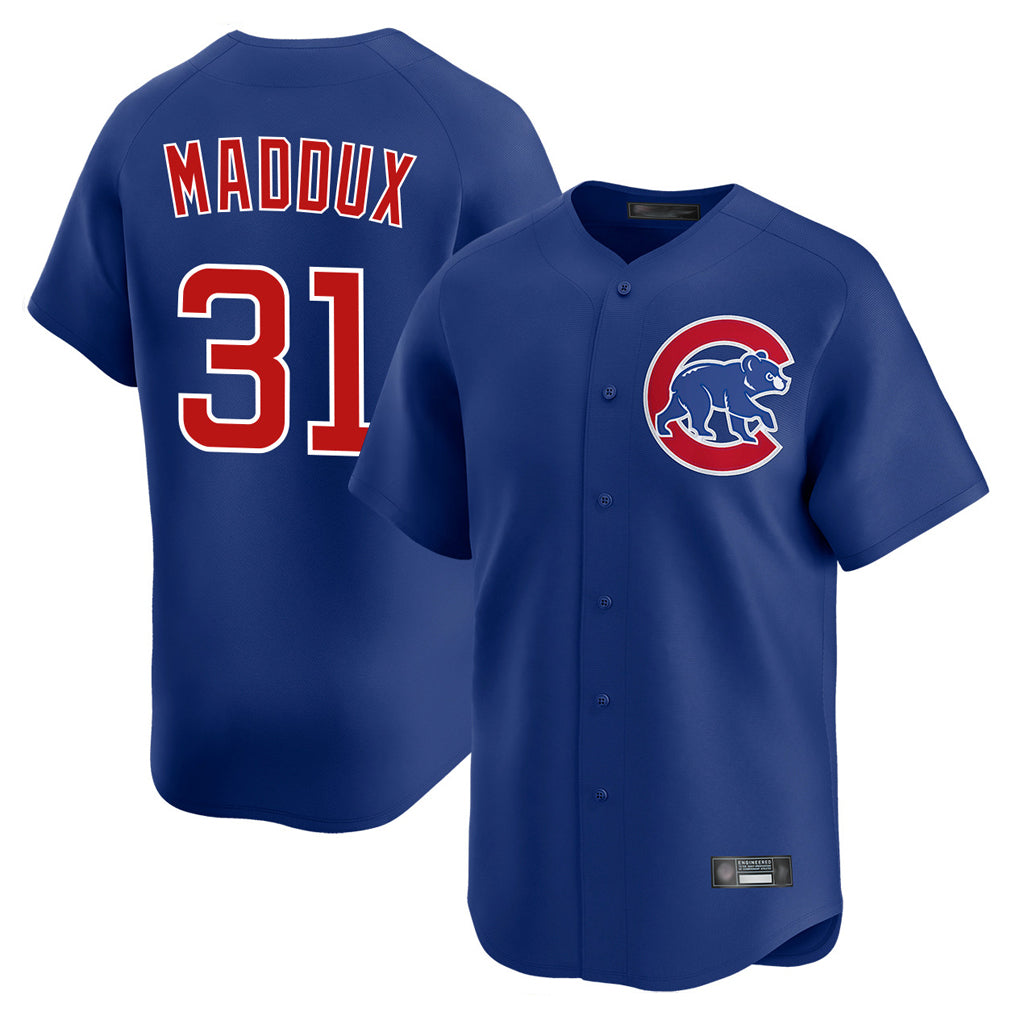 Arlishia C.Cubs #31 Greg Maddux Player Royal Limited Home Stitched Jerseys