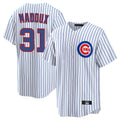 Arlishia C.Cubs #31 Greg Maddux Player White Game Home Stitched Jerseys