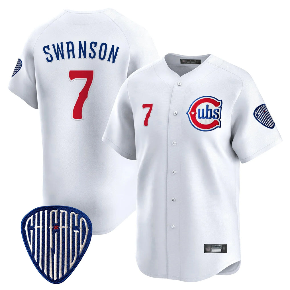 Arlishia C.Cubs #7 Dansby Swanson Player White Vapor Premier Limited Home Stitched Jerseys
