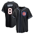 Arlishia C.Cubs #8 Ian Happ Player Black Fashion Out Game Stitched Jerseys