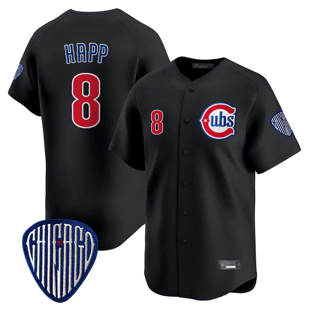 Arlishia C.Cubs #8 Ian Happ Player Black Vapor Premier Limited Home Stitched Jerseys