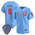 Arlishia C.Cubs #8 Ian Happ Player Blue Vapor Premier Limited Home Stitched Jerseys