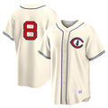Arlishia C.Cubs #8 Ian Happ Player Cream Field of Dreams Home Game Stitched Jerseys