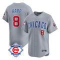 Arlishia C.Cubs #8 Ian Happ Player Gray Road 150th Anniversary Limited Home Stitched Jerseys