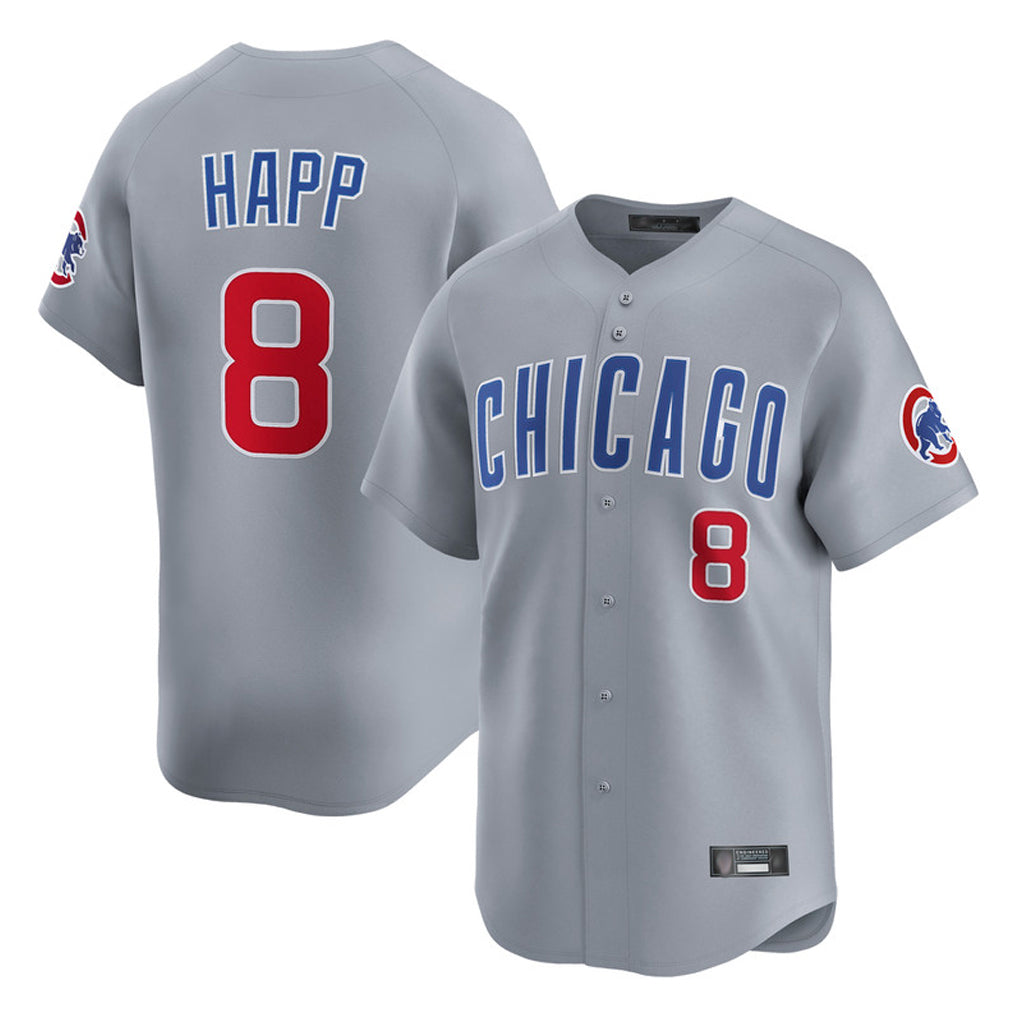 Arlishia C.Cubs #8 Ian Happ Player Gray Road Limited Home Stitched Jerseys