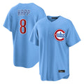 Arlishia C.Cubs #8 Ian Happ Player Light Blue Home Game Stitched Jerseys