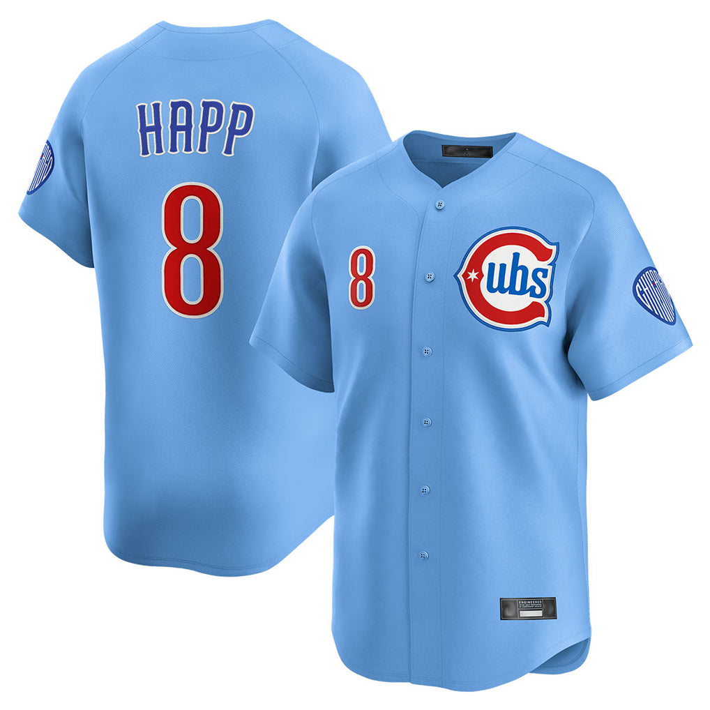 Arlishia C.Cubs #8 Ian Happ Player Light Blue Limited Home Stitched Jerseys