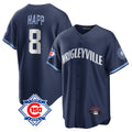 Arlishia C.Cubs #8 Ian Happ Player Navy 150th Anniversary City Connect Home Game Stitched Jerseys