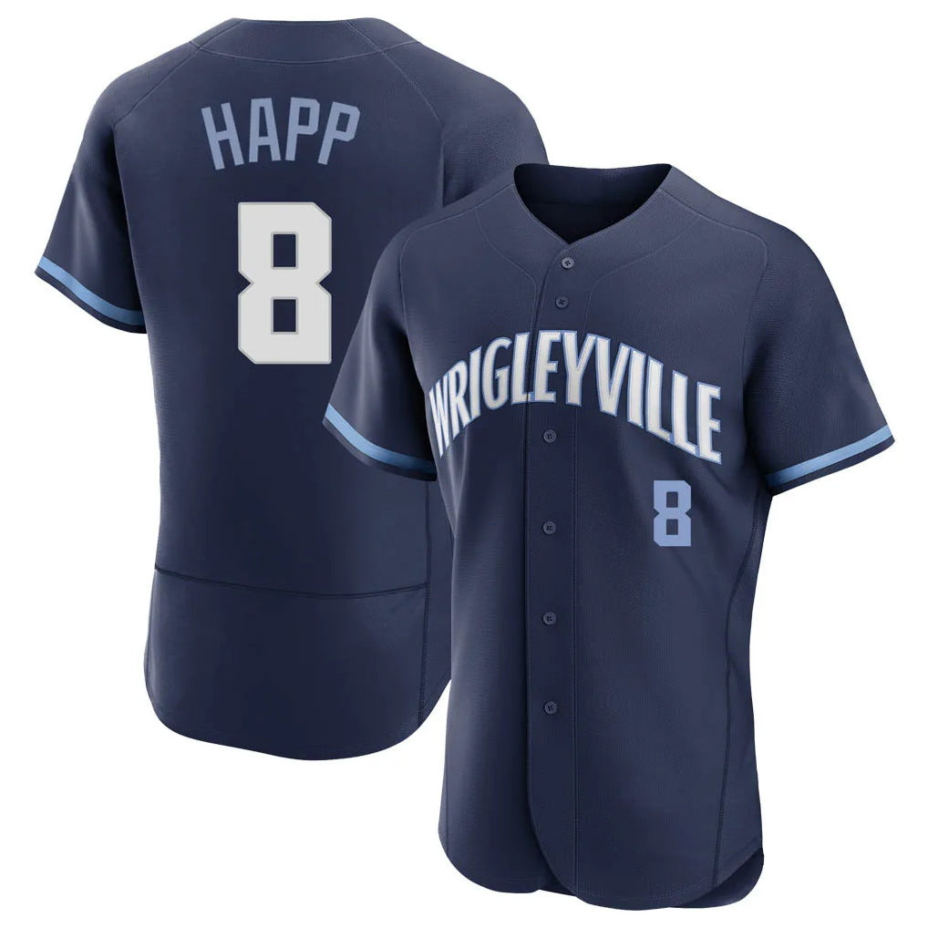 Arlishia C.Cubs #8 Ian Happ Player Navy City Connect Limited Elite Home Stitched Jerseys