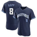 Arlishia C.Cubs #8 Ian Happ Player Navy City Connect Limited Elite Home Stitched Jerseys
