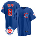 Arlishia C.Cubs #8 Ian Happ Player Royal 150th Anniversary Home Game Stitched Jerseys