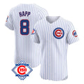 Arlishia C.Cubs #8 Ian Happ Player White 150th Anniversary Limited Elite Home Game Stitched Jerseys