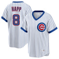 Arlishia C.Cubs #8 Ian Happ Player White T-shirt Cooperstown Collection Limited Stitched Jerseys