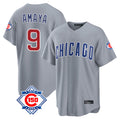 Arlishia C.Cubs #9 Miguel Amaya Player Gray 150th Anniversary Home Game Stitched Jerseys