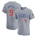 Arlishia C.Cubs #9 Miguel Amaya Player Gray Road Limited Elite Home Stitched Jerseys