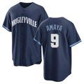 Arlishia C.Cubs #9 Miguel Amaya Player Navy City Connect Home Game Stitched Jerseys