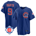 Arlishia C.Cubs #9 Miguel Amaya Player Royal 150th Anniversary Home Game Stitched Jerseys