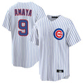 Arlishia C.Cubs #9 Miguel Amaya Player White Game Home Stitched Jerseys