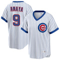 Arlishia C.Cubs #9 Miguel Amaya Player White T-shirt Cooperstown Collection Limited Stitched Jerseys