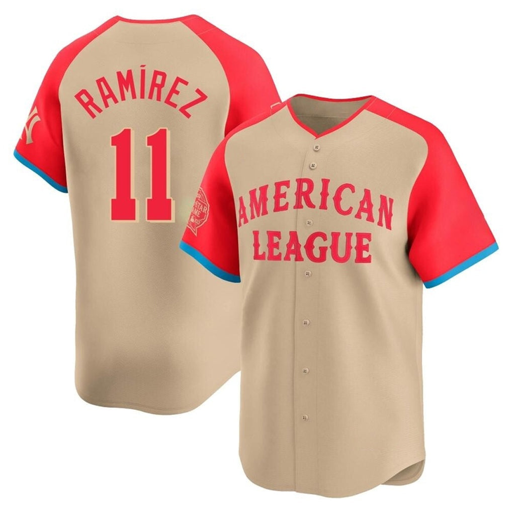 Arlishia C.Guardians #11 Jose Ramirez Player Cream American League All-Star Limited Home Stitched Jerseys