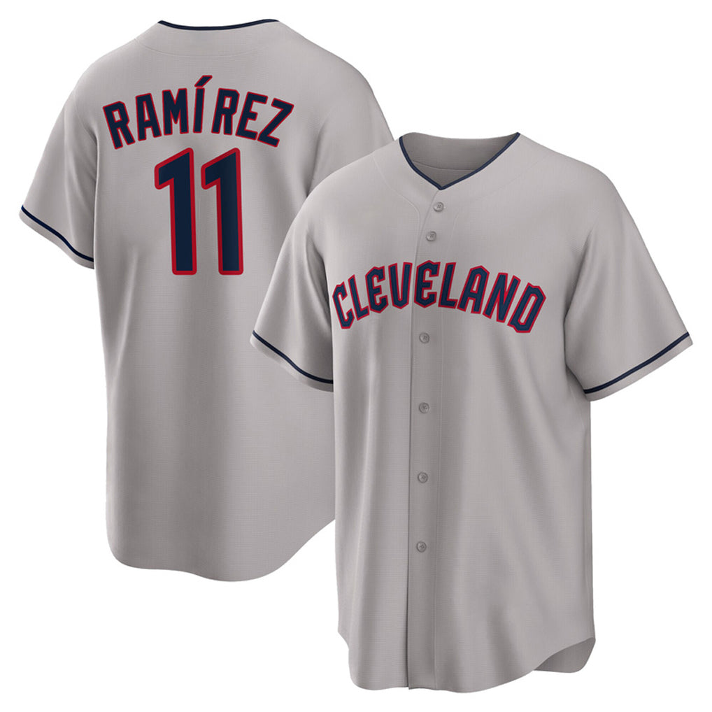 Arlishia C.Guardians #11 Jose Ramirez Player Gray Game Home Stitched Jerseys