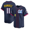 Arlishia C.Guardians #11 Jose Ramirez Player Navy American League All-Star Edition Limited Home Stitched Jerseys