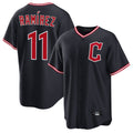 Arlishia C.Guardians #11 Jose Ramirez Player Navy Home Game Stitched Jerseys