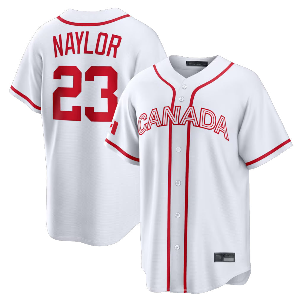 Arlishia C.Guardians #23 Bo Naylor Player White World Classic Home Game Stitched Jerseys