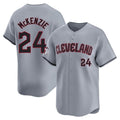 Arlishia C.Guardians #24 Triston McKenzie Player Gray Road Limited Home Stitched Jerseys