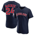 Arlishia C.Guardians #24 Triston McKenzie Player Navy Limited Elite Home Stitched Jerseys