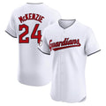 Arlishia C.Guardians #24 Triston McKenzie Player White Limited Elite Home Stitched Jerseys
