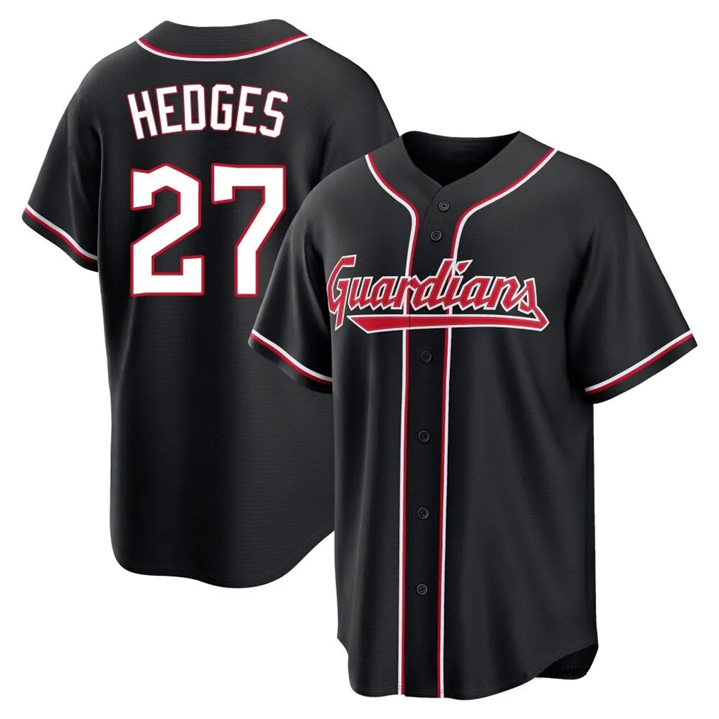 Arlishia C.Guardians #27 Austin Hedges Player Black Fashion Out Home Game Stitched Jerseys