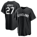 Arlishia C.Guardians #27 Austin Hedges Player Black Home Game Stitched Jerseys