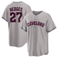 Arlishia C.Guardians #27 Austin Hedges Player Gray Game Home Stitched Jerseys