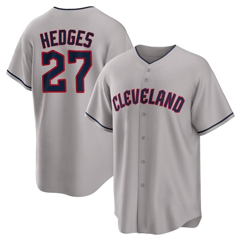 Arlishia C.Guardians #27 Austin Hedges Player Gray Game Home Stitched Jerseys