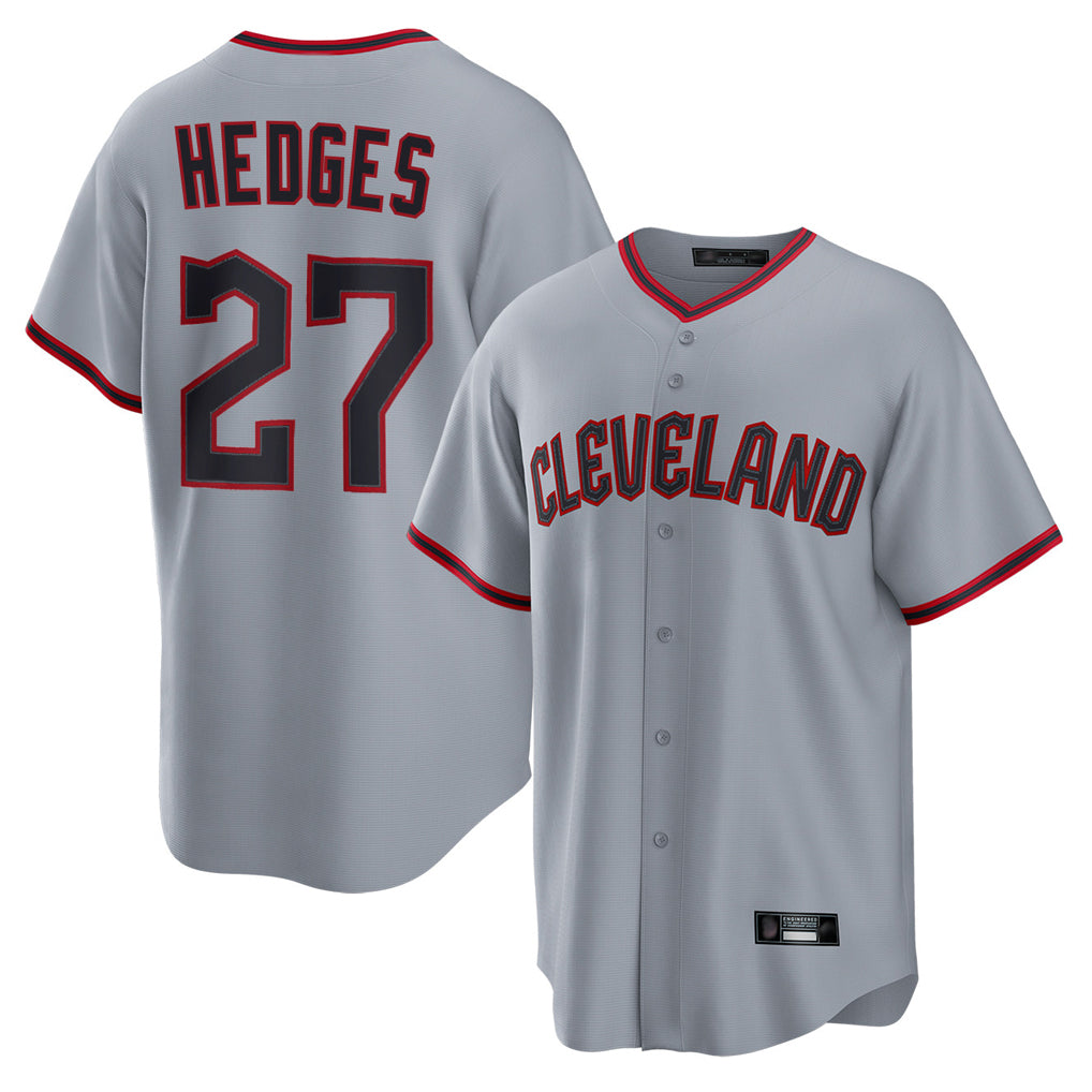 Arlishia C.Guardians #27 Austin Hedges Player Gray Home Game Stitched Jerseys