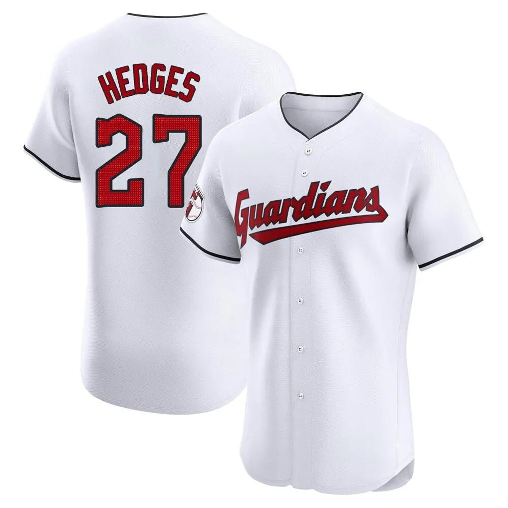 Arlishia C.Guardians #27 Austin Hedges Player White Limited Elite Home Stitched Jerseys