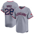 Arlishia C.Guardians #28 Tanner Bibee Player Gray Road Limited Home Game Stitched Jerseys
