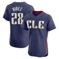 Arlishia C.Guardians #28 Tanner Bibee Player Navy City Connect Limited Elite Home Stitched Jerseys