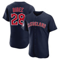 Arlishia C.Guardians #28 Tanner Bibee Player Navy Limited Elite Home Stitched Jerseys