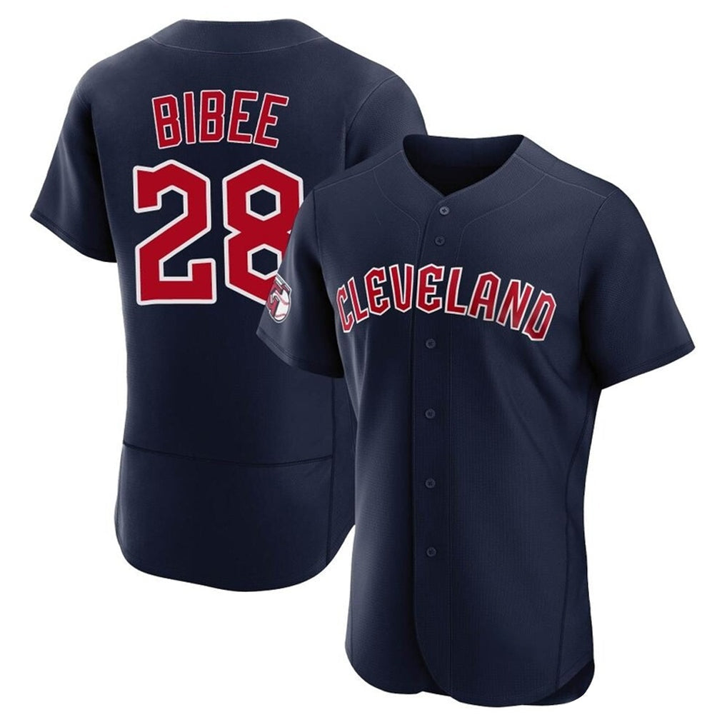 Arlishia C.Guardians #28 Tanner Bibee Player Navy Limited Elite Home Stitched Jerseys
